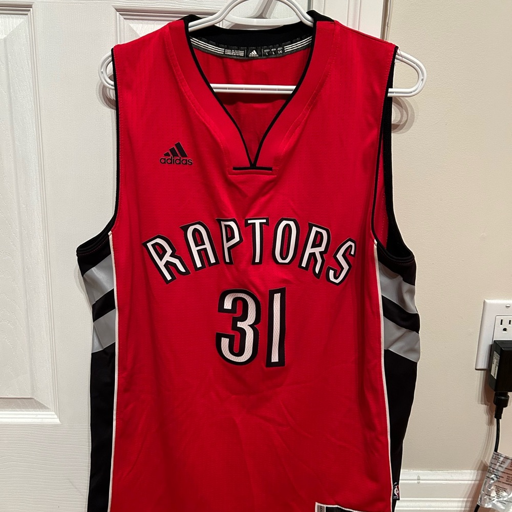 Adidas Raptors Red Basketball Jersey